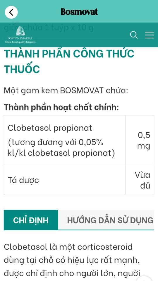Bosmovat ( 10g/Tuýp )-duoc-ban-tai-MT PHARMACEUTICAL