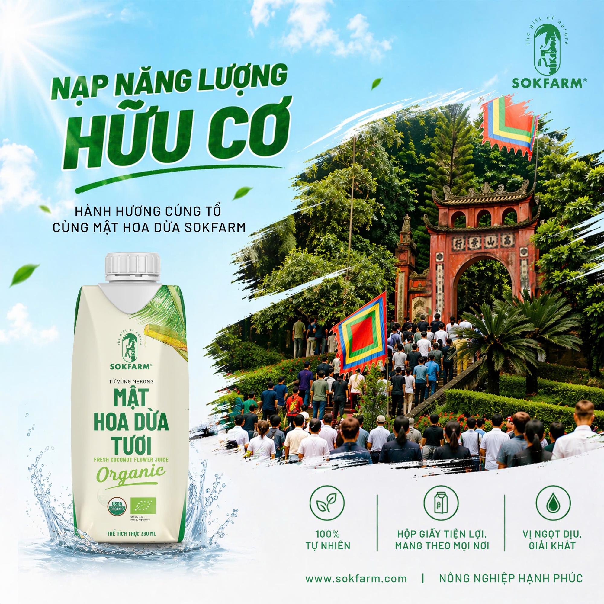 Nước mật hoa dừa uống tiệt trùng Sokfarm-duoc-ban-tai-Công ty TNHH Hàng Việt Phố