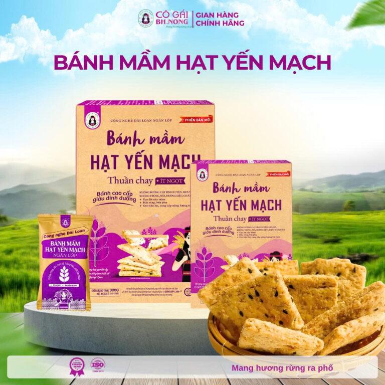 Bánh mầm hạt yến mạch Bhnong (hộp 300gr)-duoc-ban-tai-Công ty TNHH Hàng Việt Phố