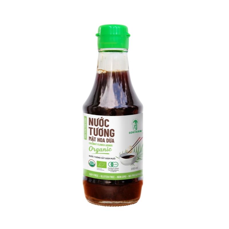 Nước tương mật hoa dừa organic Sokfarm - Dòng ít muối-duoc-ban-tai-Công ty TNHH Hàng Việt Phố