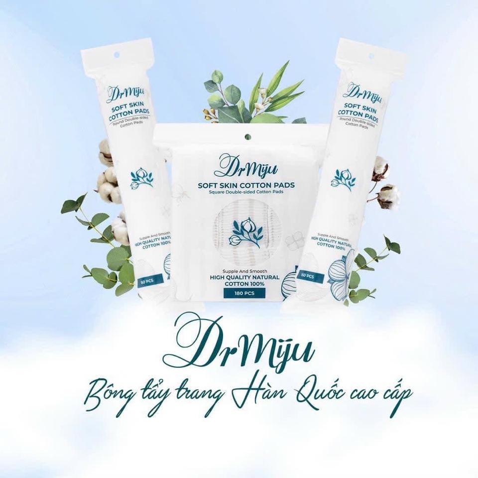 Bông tẩy Trang DRIJU tròn 160 chiếc-duoc-ban-tai-DPHTPharma