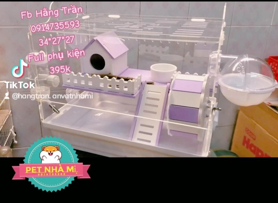 Lồng 34*27*27 full phụ kiện-duoc-ban-tai-Cửa hàng nhà Mị