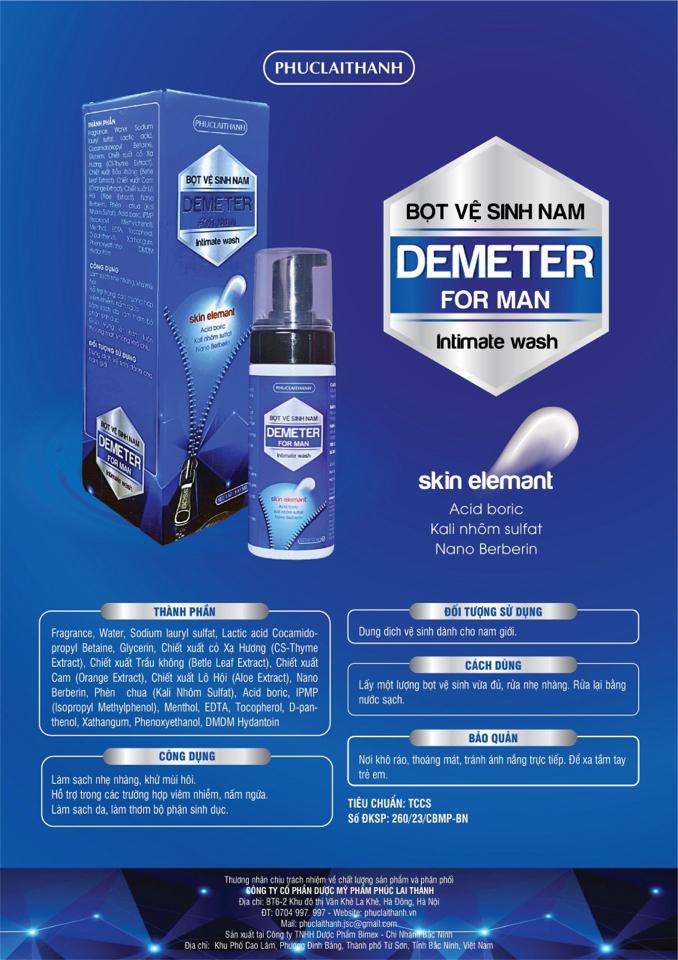 Bọt vệ sinh demeter nam 100 ml -duoc-ban-tai-Tiệm thuốc giá sỉ