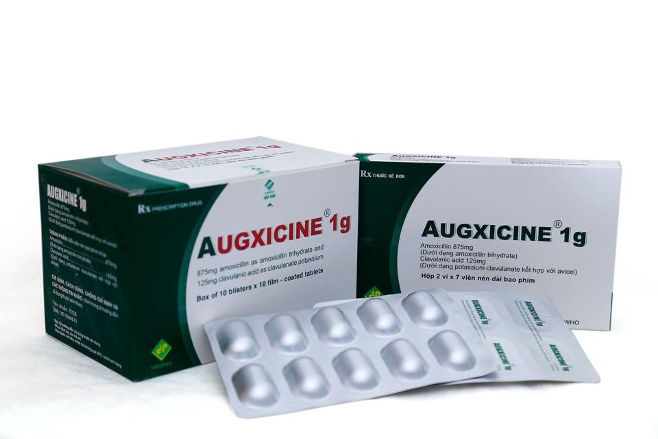 Augxicine 1g ( 10 vỉ x 10 viên ) -duoc-ban-tai-Tiệm thuốc giá sỉ
