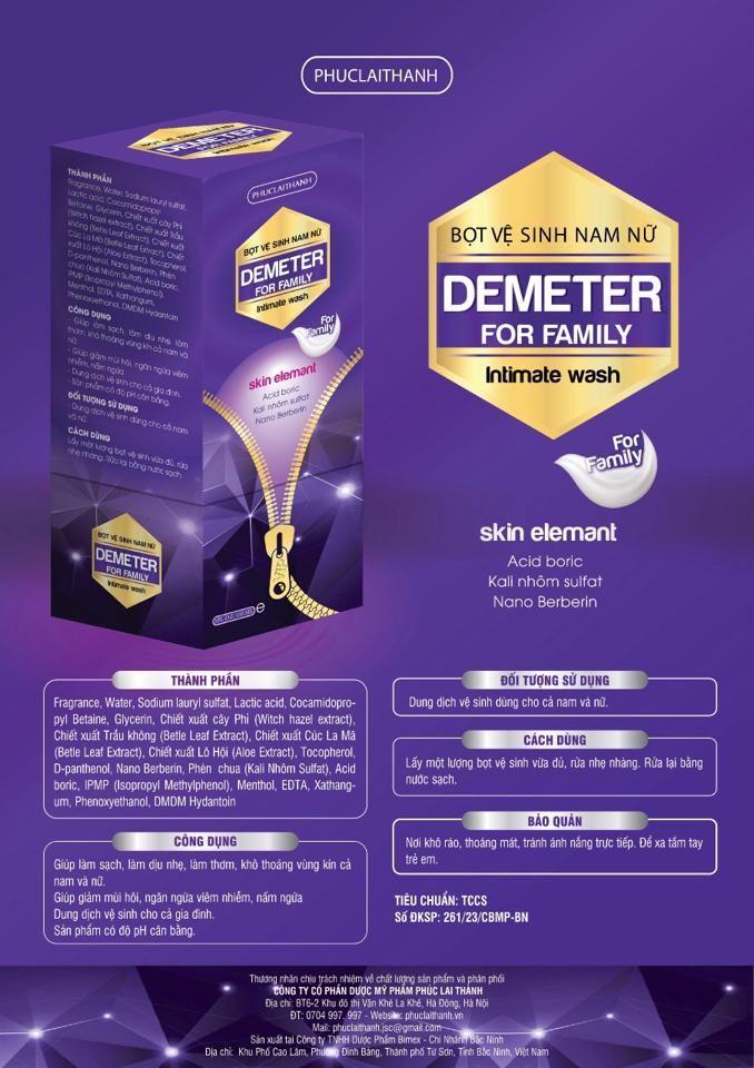 Bọt vệ sinh Demeter for family 150 ml-duoc-ban-tai-Tiệm thuốc giá sỉ