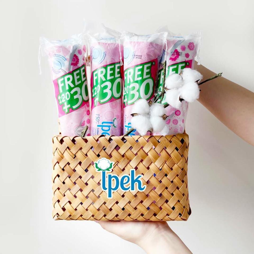 Bông tẩy trang ipek 120+30-duoc-ban-tai-Thư Cosmetic