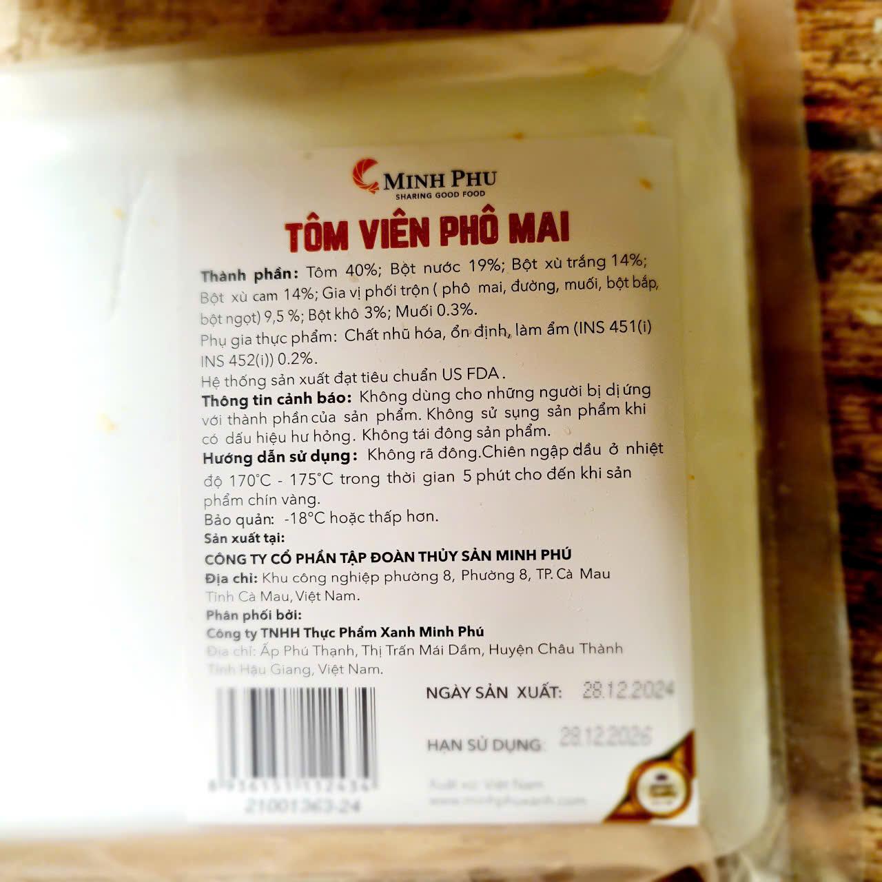 Tôm viên phô mai 15 viên/khay 300gr-duoc-ban-tai-Tôm Ngon