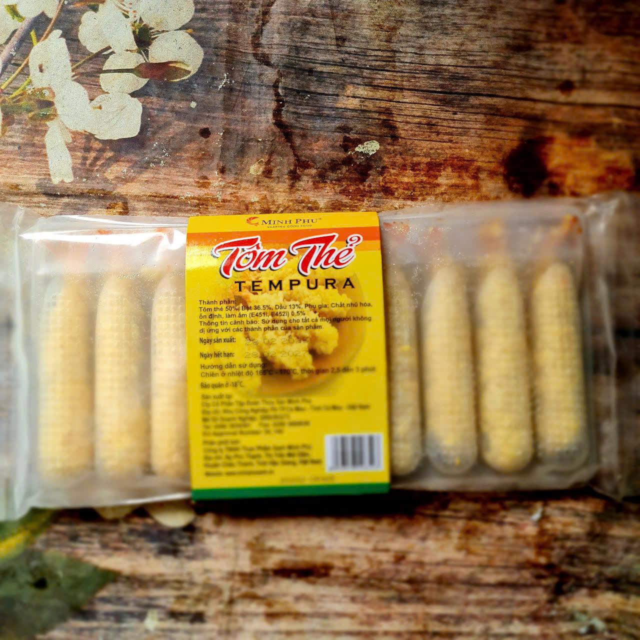 Tôm thẻ Tempura 10 con/khay 210gr-duoc-ban-tai-Tôm Ngon