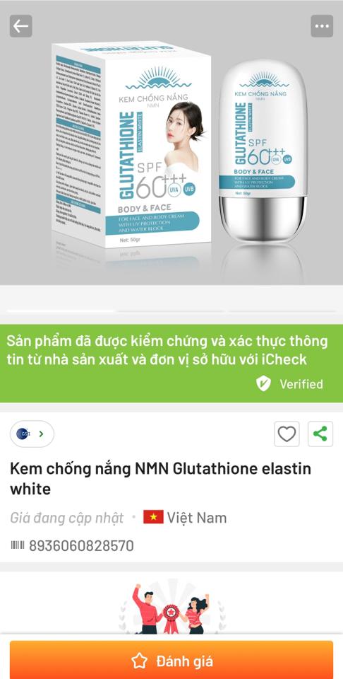 KEM CHỐNG NẮNG BODY & FACE GLUTATHIONE-duoc-ban-tai-NGUYỄN TƯ PHARMACIST