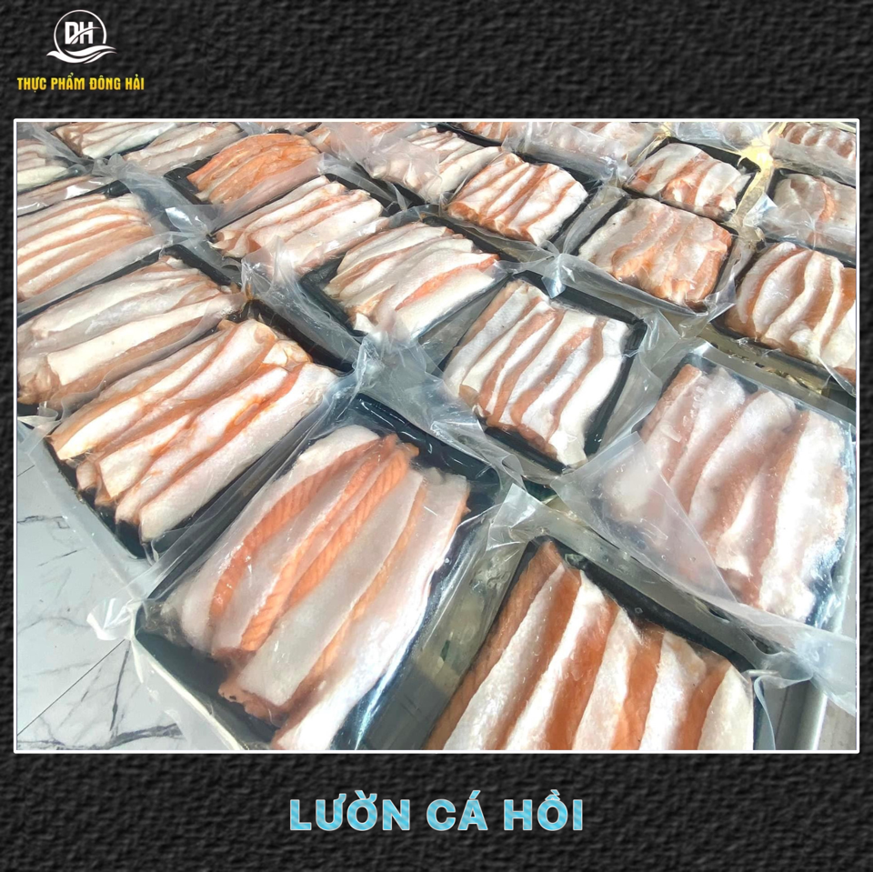Lườn cá hồi Nauy size lớn-duoc-ban-tai-Thực Phẩm Đông Hải