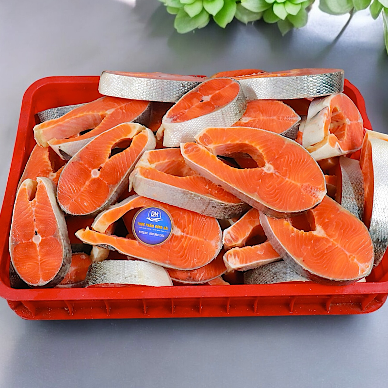 Cá Hồi NaUy/Chile cắt khoanh-duoc-ban-tai-Thực Phẩm Đông Hải