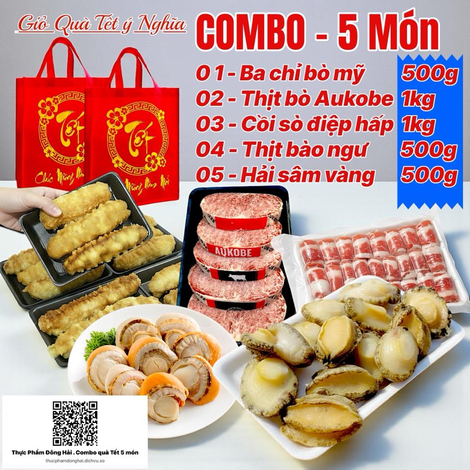Combo Quà Tết 5 Món-duoc-ban-tai-Thực Phẩm Đông Hải