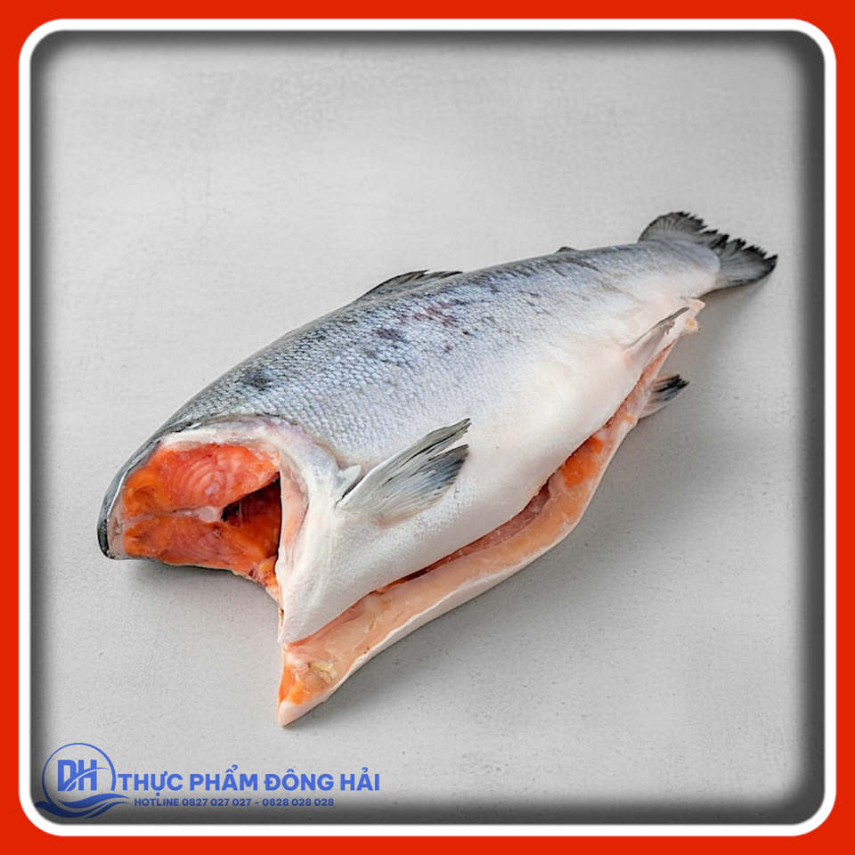 Cá Hồi Nauy/Chile Đông Lạnh Nguyên Con (Cân thực tế, miễn phí cắt khoanh)-duoc-ban-tai-Thực Phẩm Đông Hải