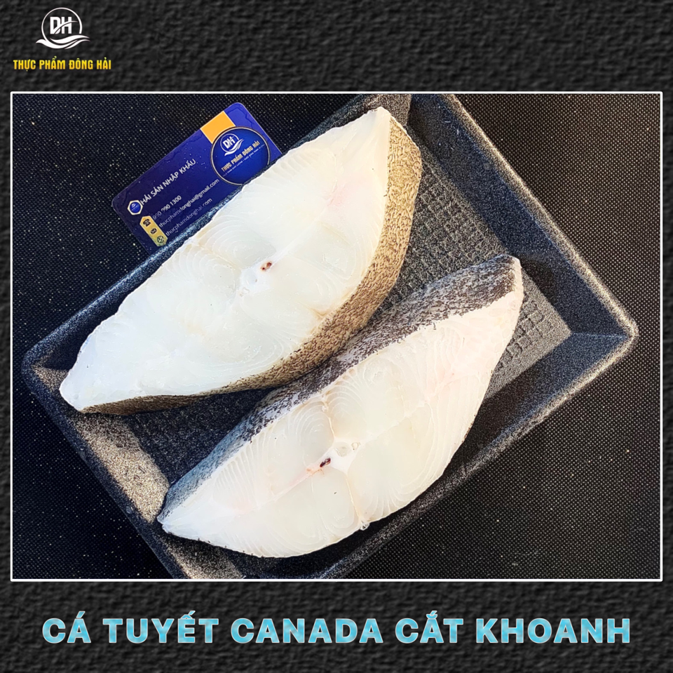 Cá tuyết canada cắt khoanh ( Halibut )-duoc-ban-tai-Thực Phẩm Đông Hải