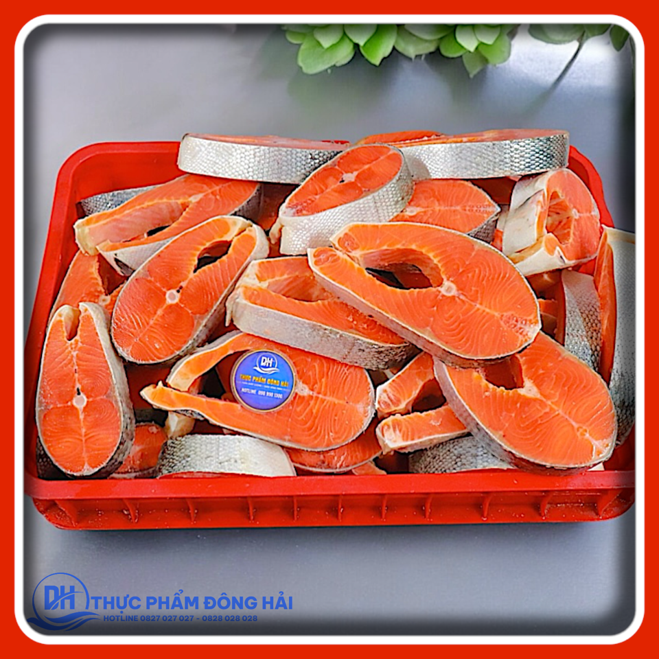 Cá Hồi NaUy/Chile cắt khoanh-duoc-ban-tai-Thực Phẩm Đông Hải