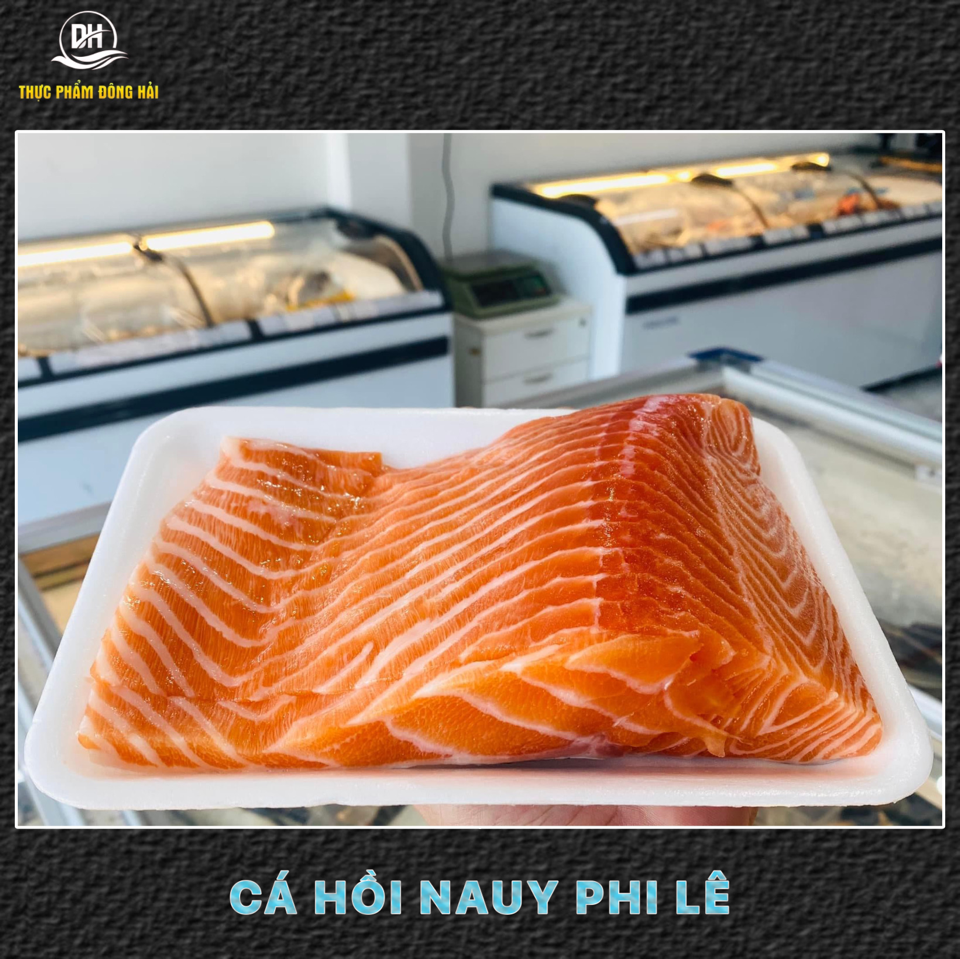 Cá hồi tươi Na uy phi lê Sashimi-duoc-ban-tai-Thực Phẩm Đông Hải