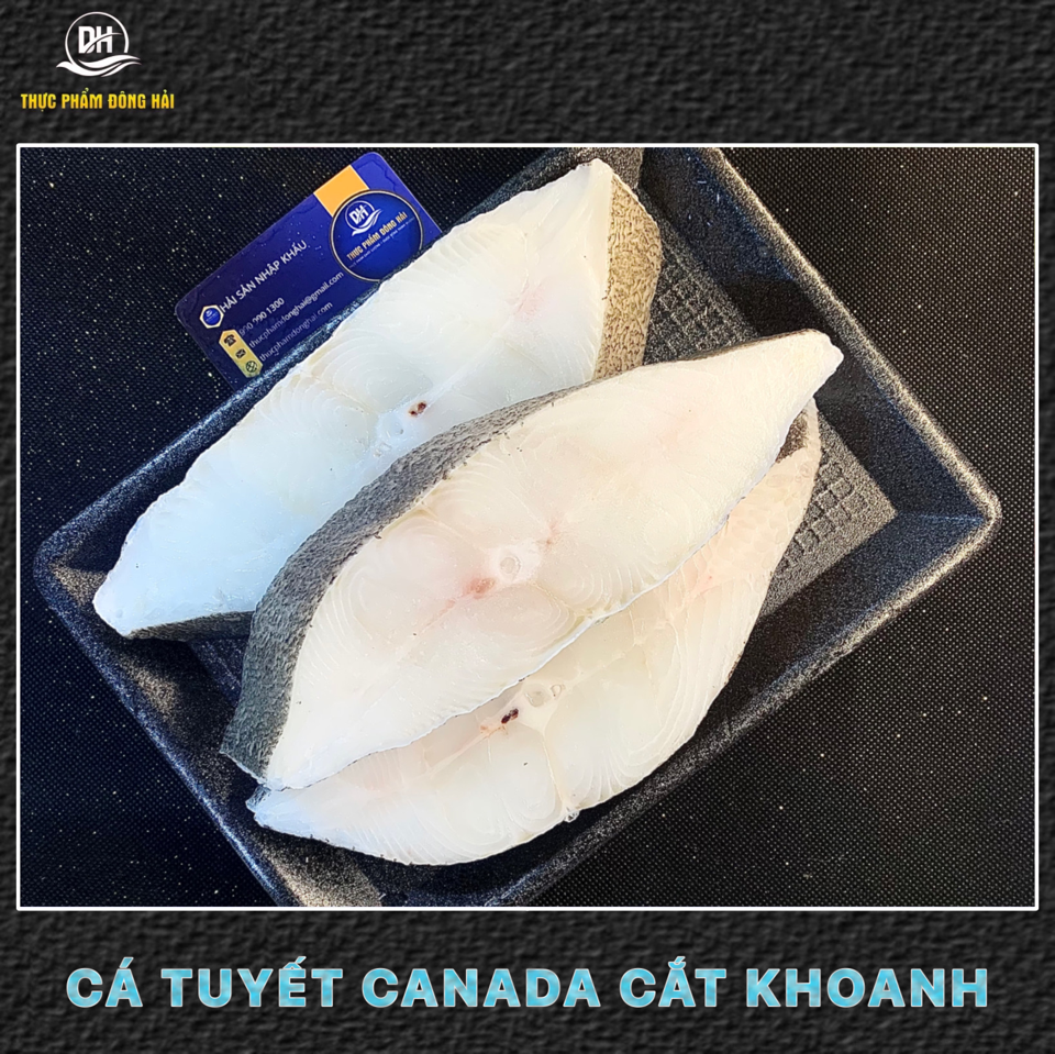 Cá tuyết canada cắt khoanh ( Halibut )-duoc-ban-tai-Thực Phẩm Đông Hải