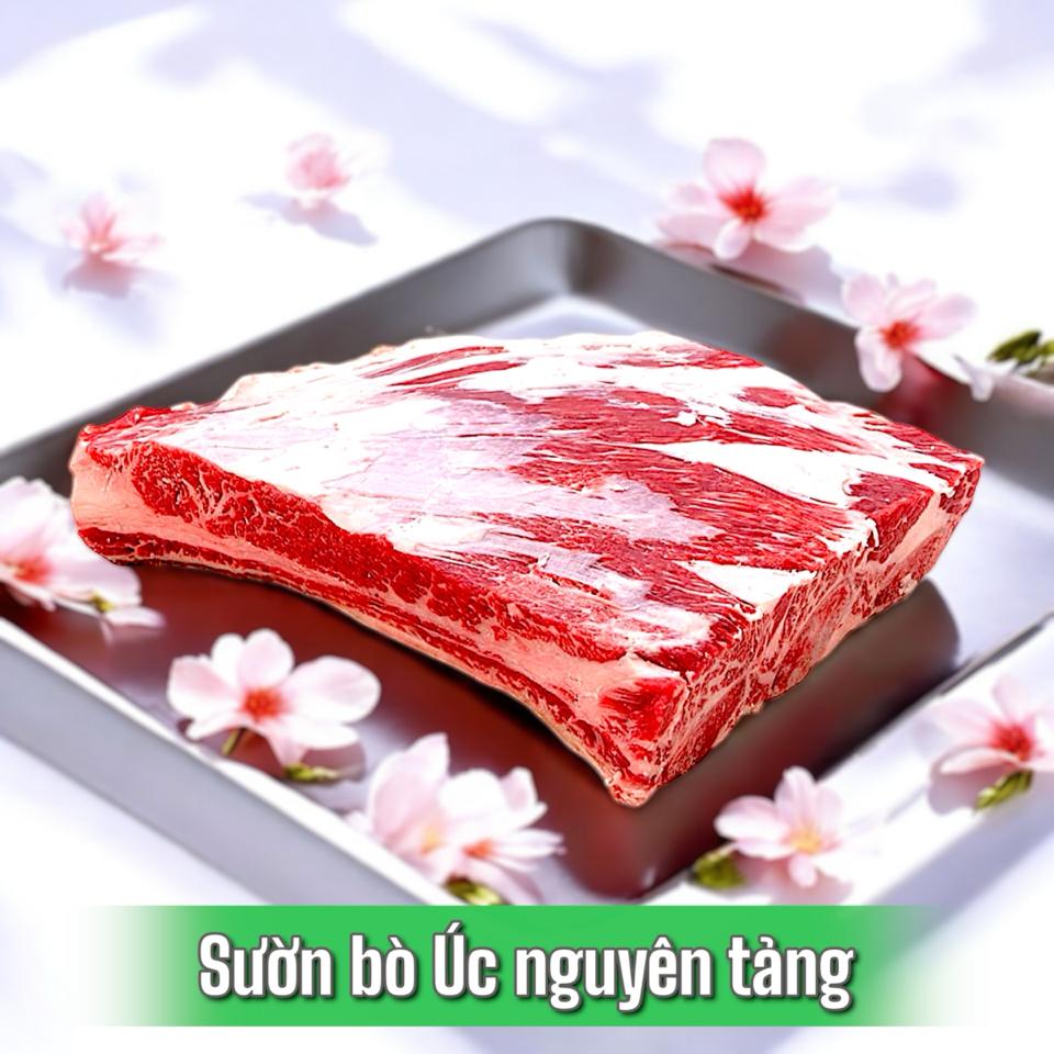 Sườn bò úc nguyên tảng ( từ 2kg đến 3kg/tảng)-duoc-ban-tai-Thực Phẩm Đông Hải