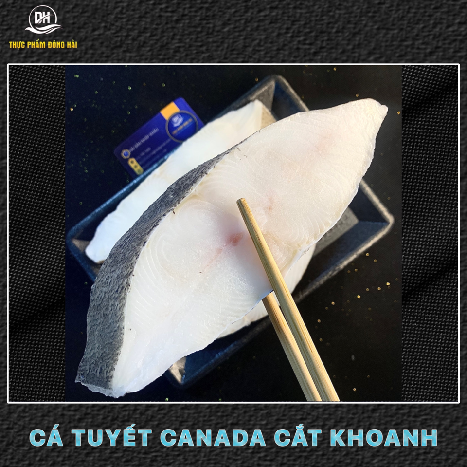 Cá tuyết canada cắt khoanh ( Halibut )-duoc-ban-tai-Thực Phẩm Đông Hải