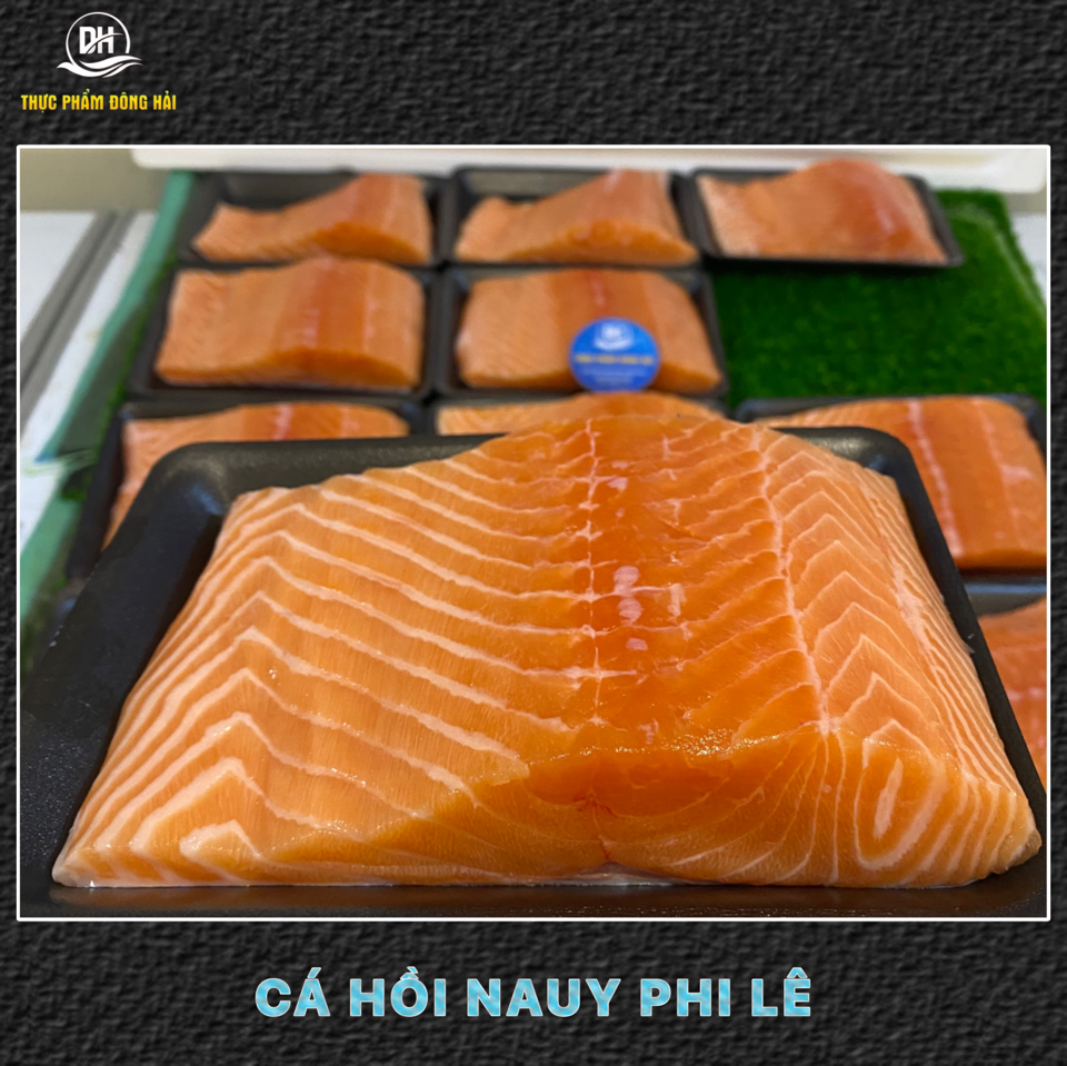 Cá hồi tươi Na uy phi lê Sashimi-duoc-ban-tai-Thực Phẩm Đông Hải