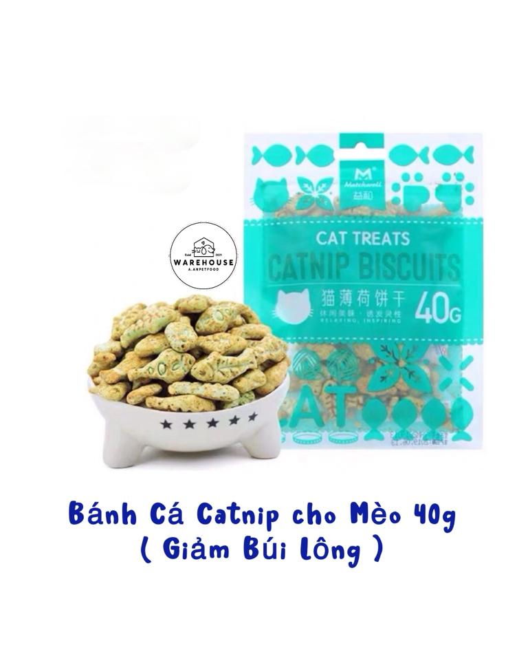 Catnip - Bánh quy cỏ mèo hình Cá cho Mèo 40g-duoc-ban-tai-AAN PETFOOD WAREHOUSE