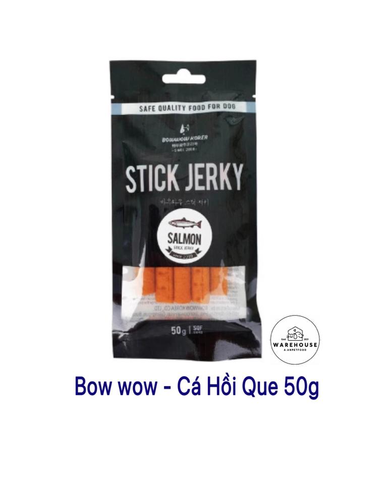 Bow wow - Cá Hồi Que cho Chó & Mèo 50g-duoc-ban-tai-AAN PETFOOD WAREHOUSE