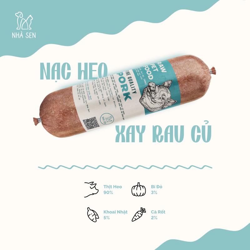 Nhà Sen - Nạc Heo Xay Rau Củ 400g-duoc-ban-tai-AAN PETFOOD WAREHOUSE