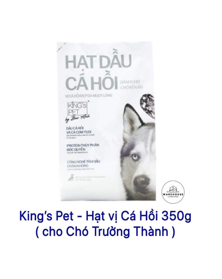 King's Pet - Hạt vị Cá Hồi 350g cho Chó trưởng thành -duoc-ban-tai-AAN PETFOOD WAREHOUSE