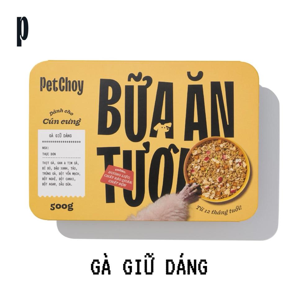 PetChoy - Pate Tươi cho Mèo & Chó vị Gà Giữ Dáng 500g-duoc-ban-tai-AAN PETFOOD WAREHOUSE