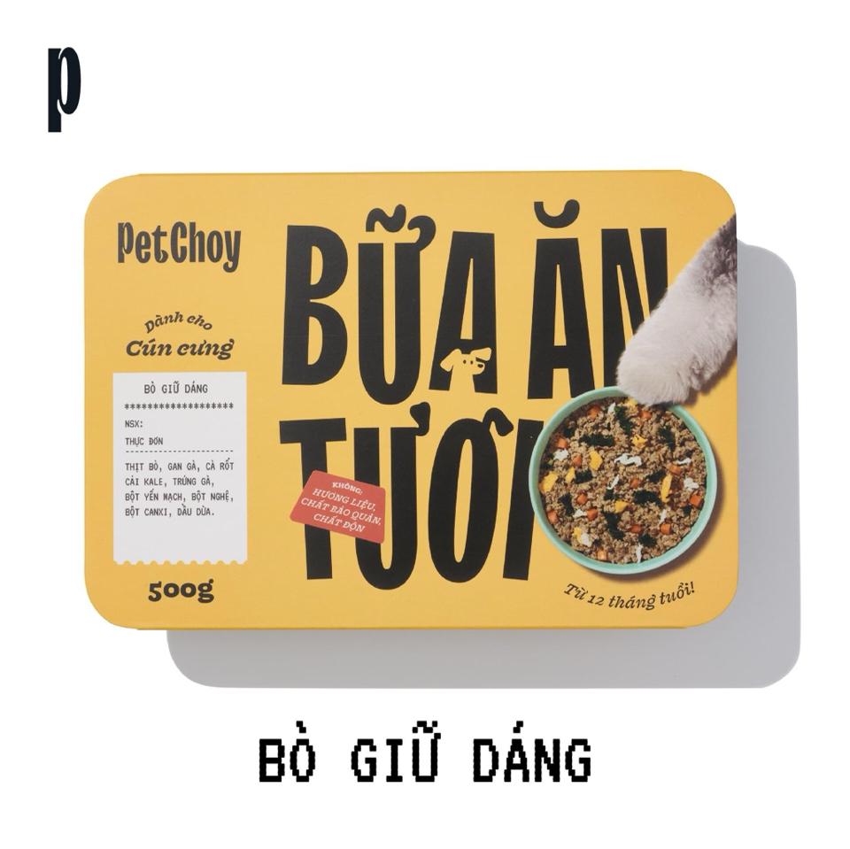 PetChoy - Pate Tươi cho Mèo & Chó vị Bò Giữ Dáng 500g-duoc-ban-tai-AAN PETFOOD WAREHOUSE