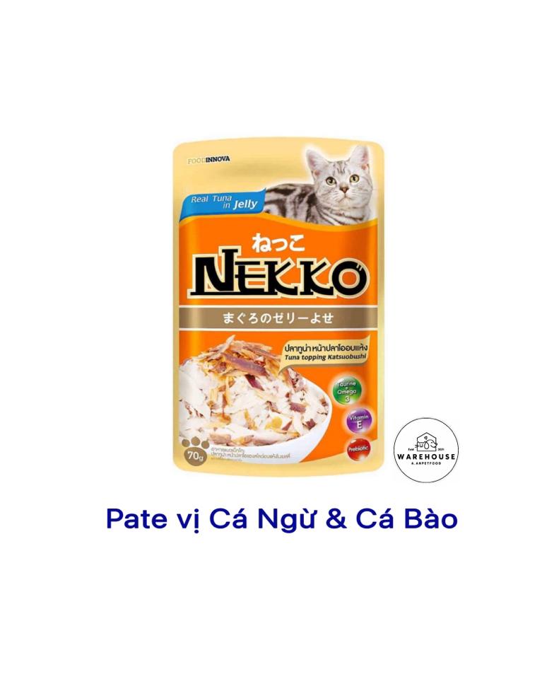 Nekko Gravy - Pate vị Cá Ngừ & Cá Bào 70g cho Mèo-duoc-ban-tai-AAN PETFOOD WAREHOUSE