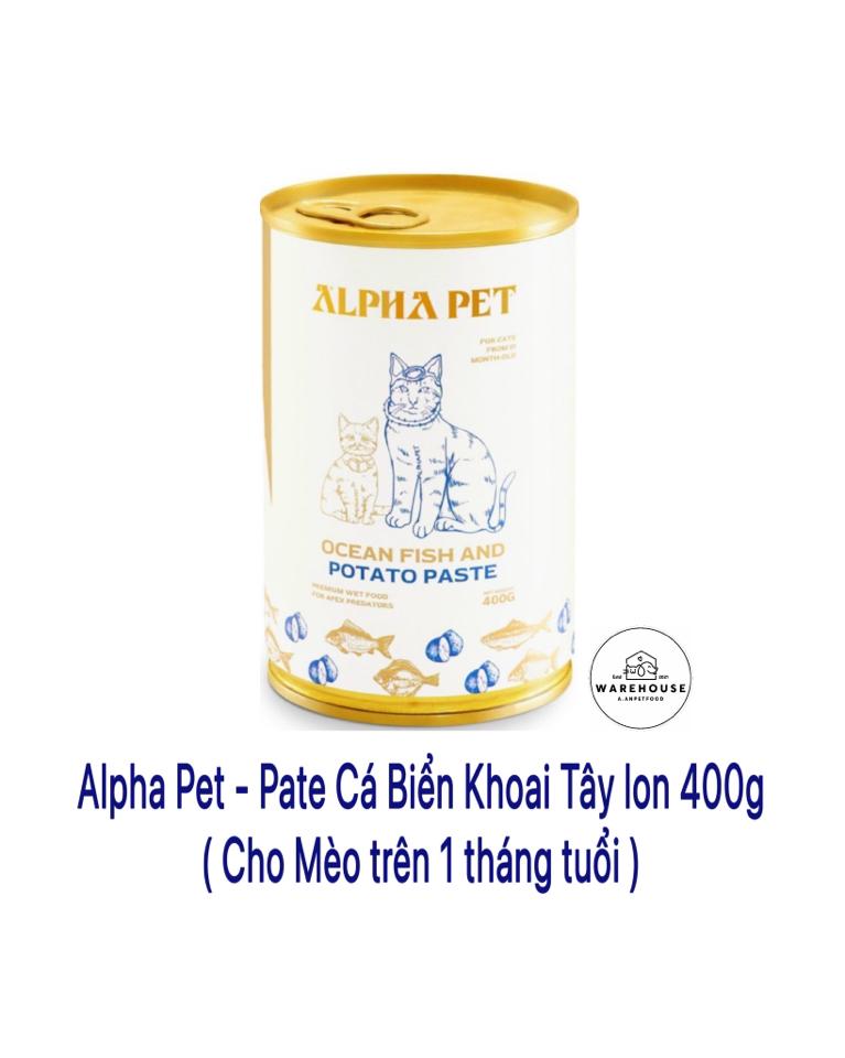Alpha Pet - Pate vị Cá Biển & Khoai Tây 400g cho Mèo từ 1 tháng tuổi-duoc-ban-tai-AAN PETFOOD WAREHOUSE