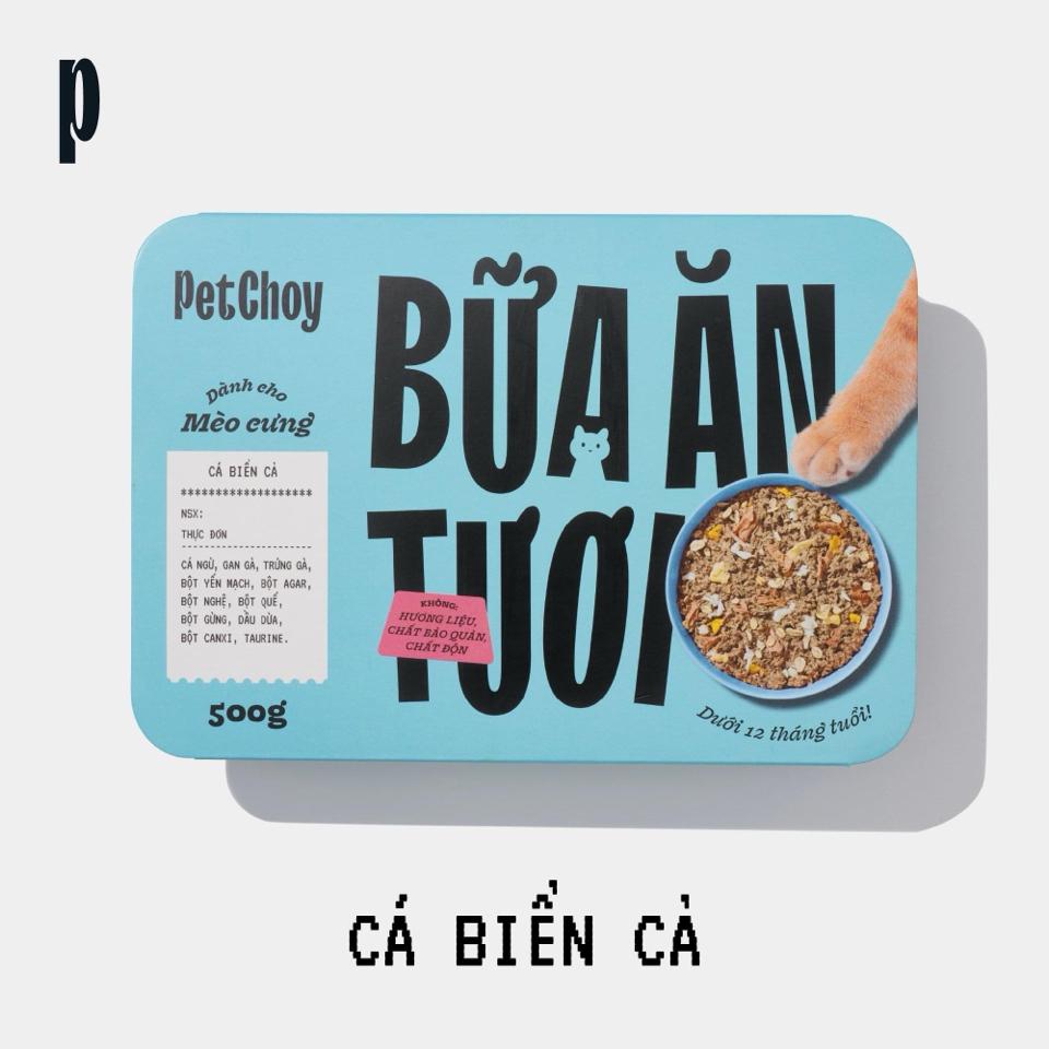 PetChoy - Pate Tươi cho Mèo & Chó Con vị Cá Biển Cả 500g-duoc-ban-tai-AAN PETFOOD WAREHOUSE