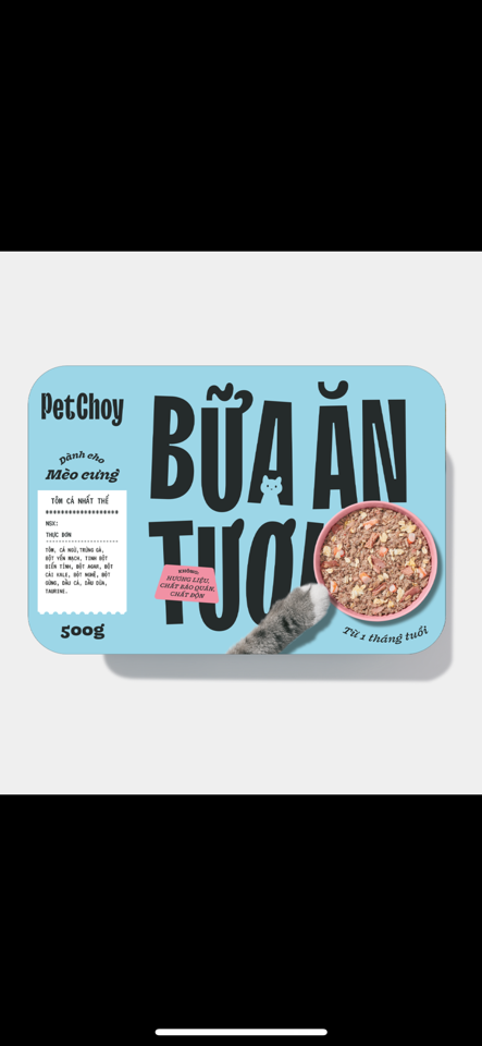 PetChoy - Pate Tươi cho Mèo & Chó Con Tôm Cá Nhất Thể 500g-duoc-ban-tai-AAN PETFOOD WAREHOUSE