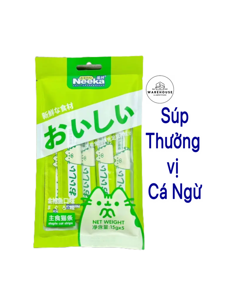 Neeka - Súp thưởng cho Mèo vị Cá Ngừ (15gx5)-duoc-ban-tai-AAN PETFOOD WAREHOUSE