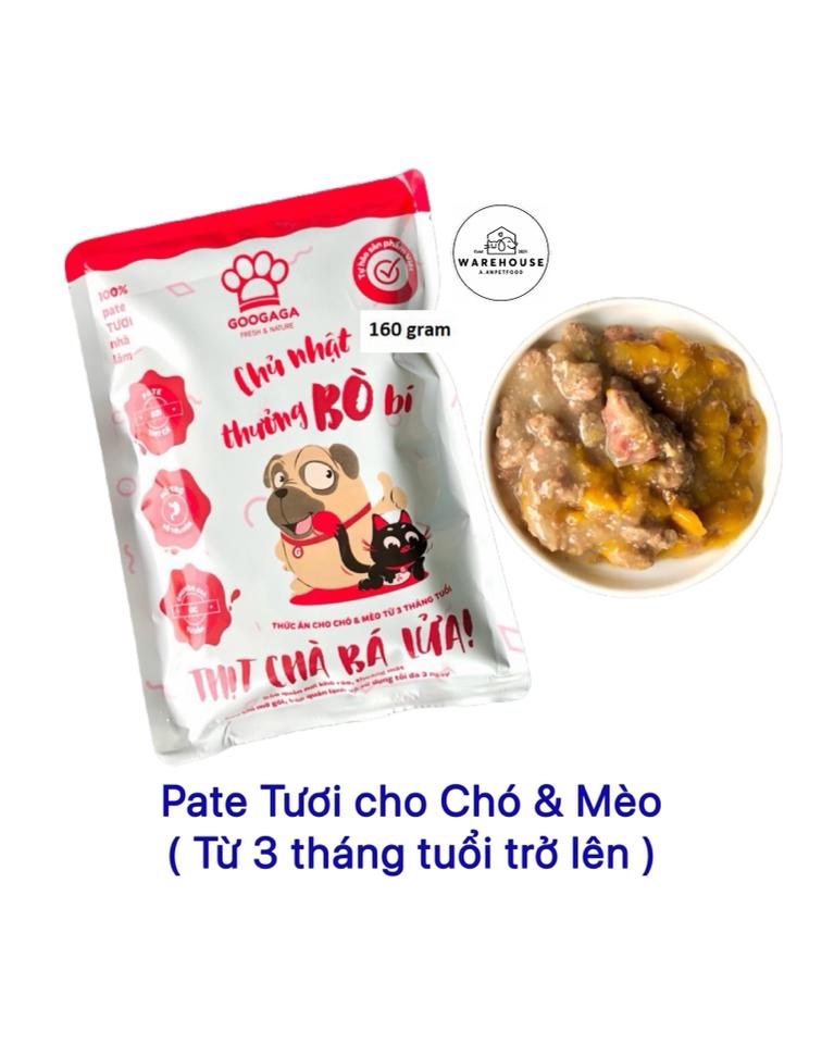 Goo GaGa - Pate tươi Bò Bí 160g cho Chó, Mèo từ 3 tháng tuổi-duoc-ban-tai-AAN PETFOOD WAREHOUSE - Chi nhánh Phạm Văn Chiêu