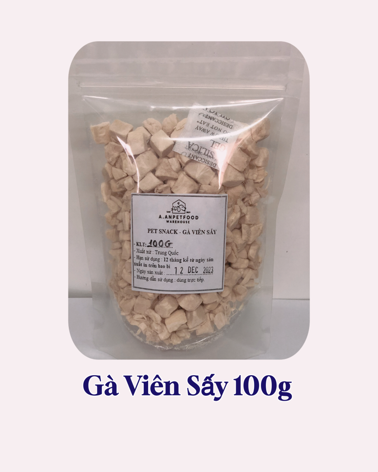 AAN - Gà viên sấy 100g-duoc-ban-tai-AAN PETFOOD WAREHOUSE