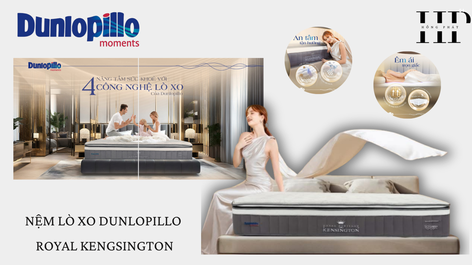 Lò xo Dunlopillo Royal Kensington-duoc-ban-tai-CỬA HÀNG NỆM HỒNG PHÁT