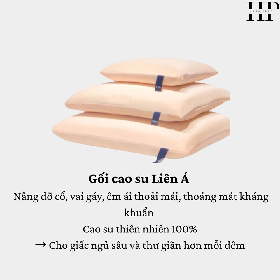 Gối cao su Liên Á Oval -duoc-ban-tai-CỬA HÀNG NỆM HỒNG PHÁT