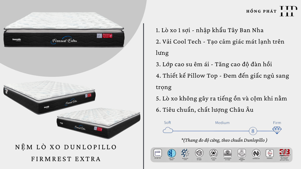 Dunlopillo Firmrest Extra-duoc-ban-tai-CỬA HÀNG NỆM HỒNG PHÁT