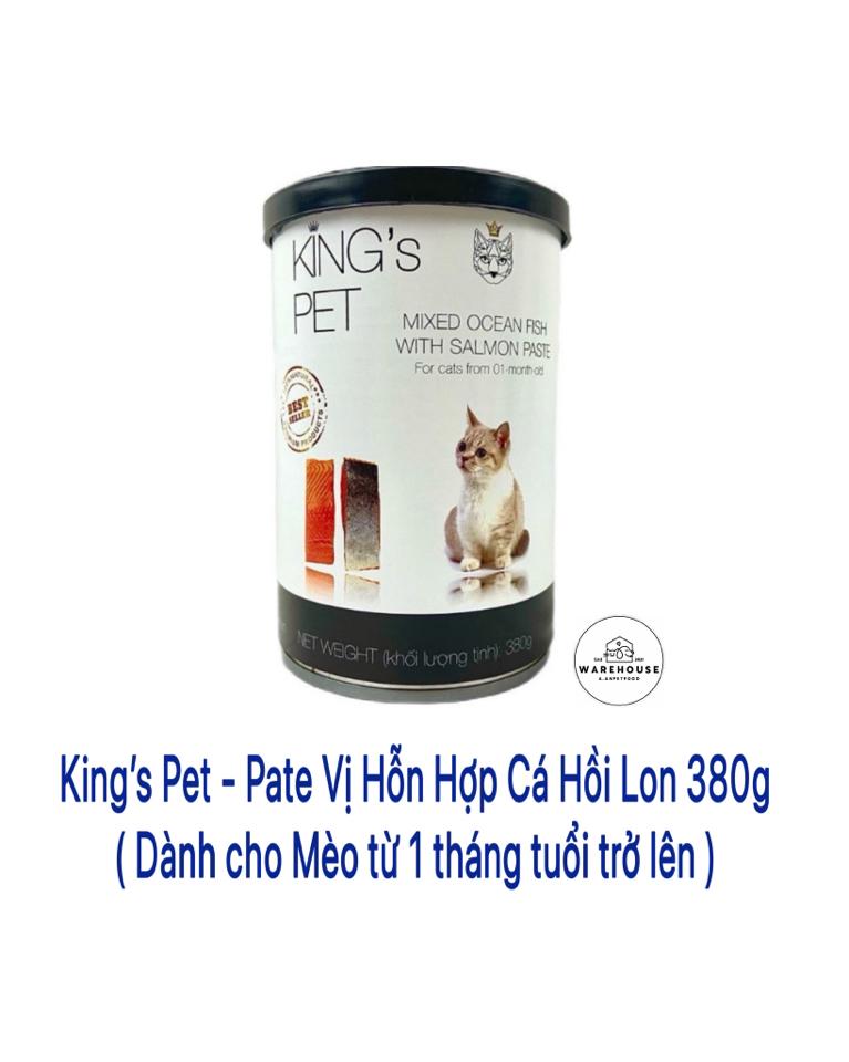 King's Pet - Pate vị Cá Hồi 380g cho Mèo từ tháng 1 tuổi-duoc-ban-tai-AAN PETFOOD WAREHOUSE - Chi nhánh Phạm Văn Chiêu