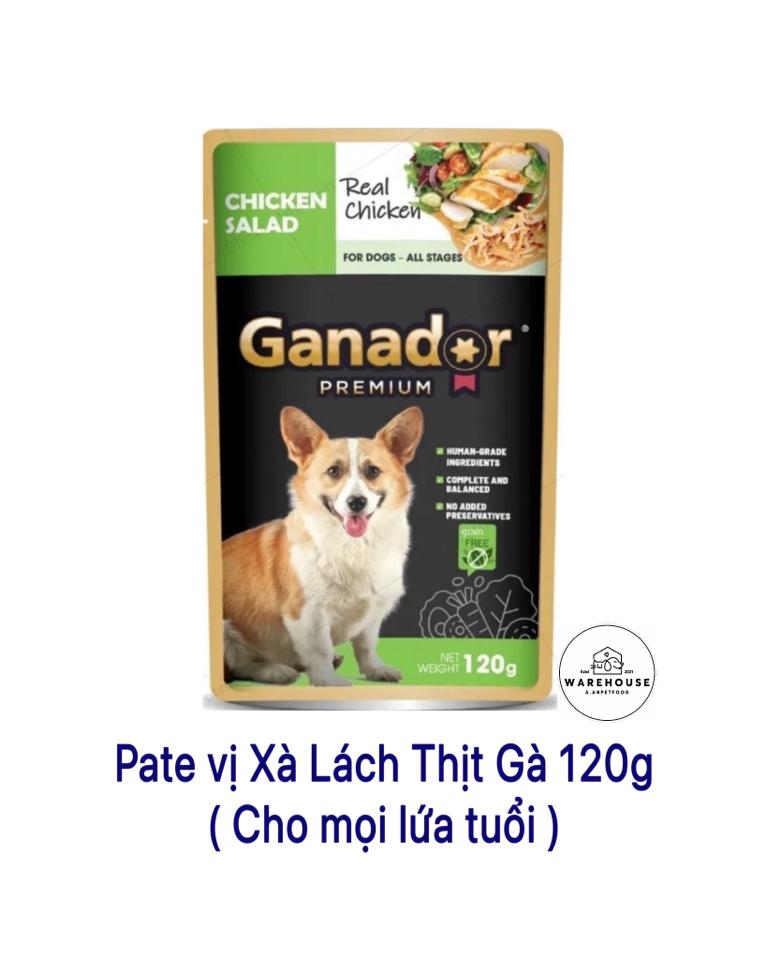 Ganador Premium - Pate cho Chó vị Xà Lách Thịt Gà 120g-duoc-ban-tai-AAN PETFOOD WAREHOUSE - Chi nhánh Phạm Văn Chiêu