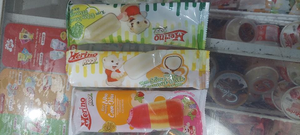 Kem merino đậu xanh - sữa dừa - nho, cam, dâu-duoc-ban-tai-A Béo Quán