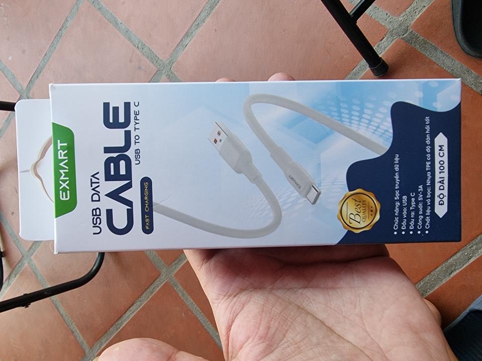 Dây sạc nhanh EXMART USB to TypeC loại tốt -duoc-ban-tai-Quang Anh Mobile - AppleStore