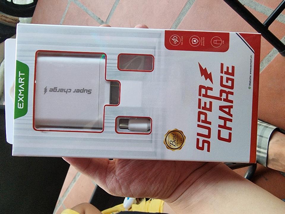 Bộ sạc nhanh EXMART USB to Micro -duoc-ban-tai-Quang Anh Mobile - AppleStore