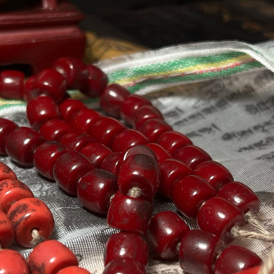 Lưu ly Sherpa Glass Bead ( dây 50 hạt size 10mm)-duoc-ban-tai-CHANGTU