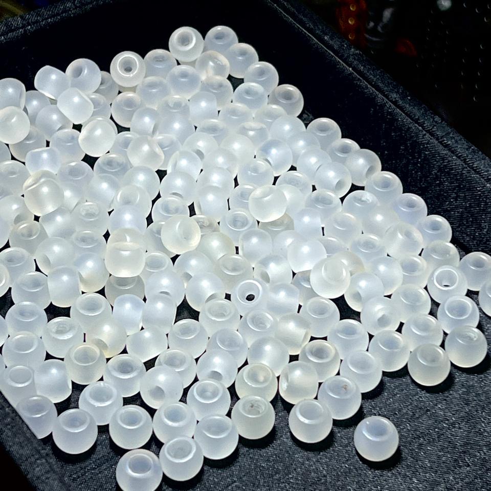 Hạt mã não trắng băng ánh trăng (Moonstone Agate) 10*7mm-duoc-ban-tai-CHANGTU