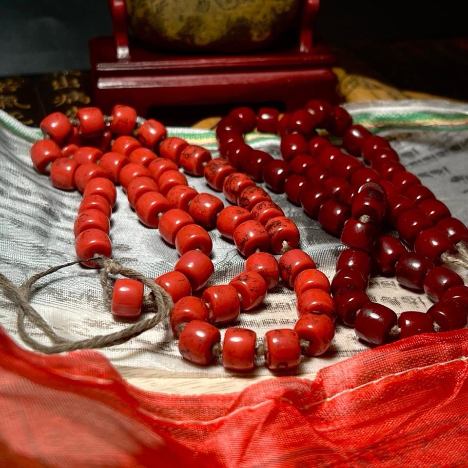 Lưu ly Sherpa Glass Bead ( dây 50 hạt size 10mm)-duoc-ban-tai-CHANGTU