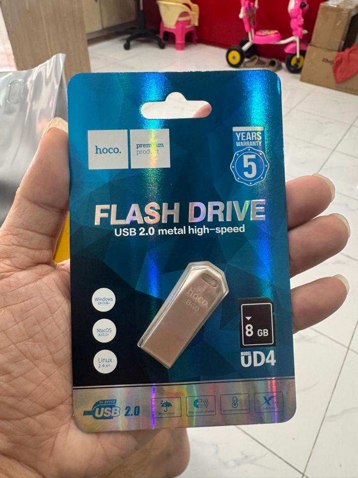 USB 2.0 Hoco 8GB - Vỏ kim loại (Bạc)-duoc-ban-tai-ĐTDĐ TOÀN QUỐC 2