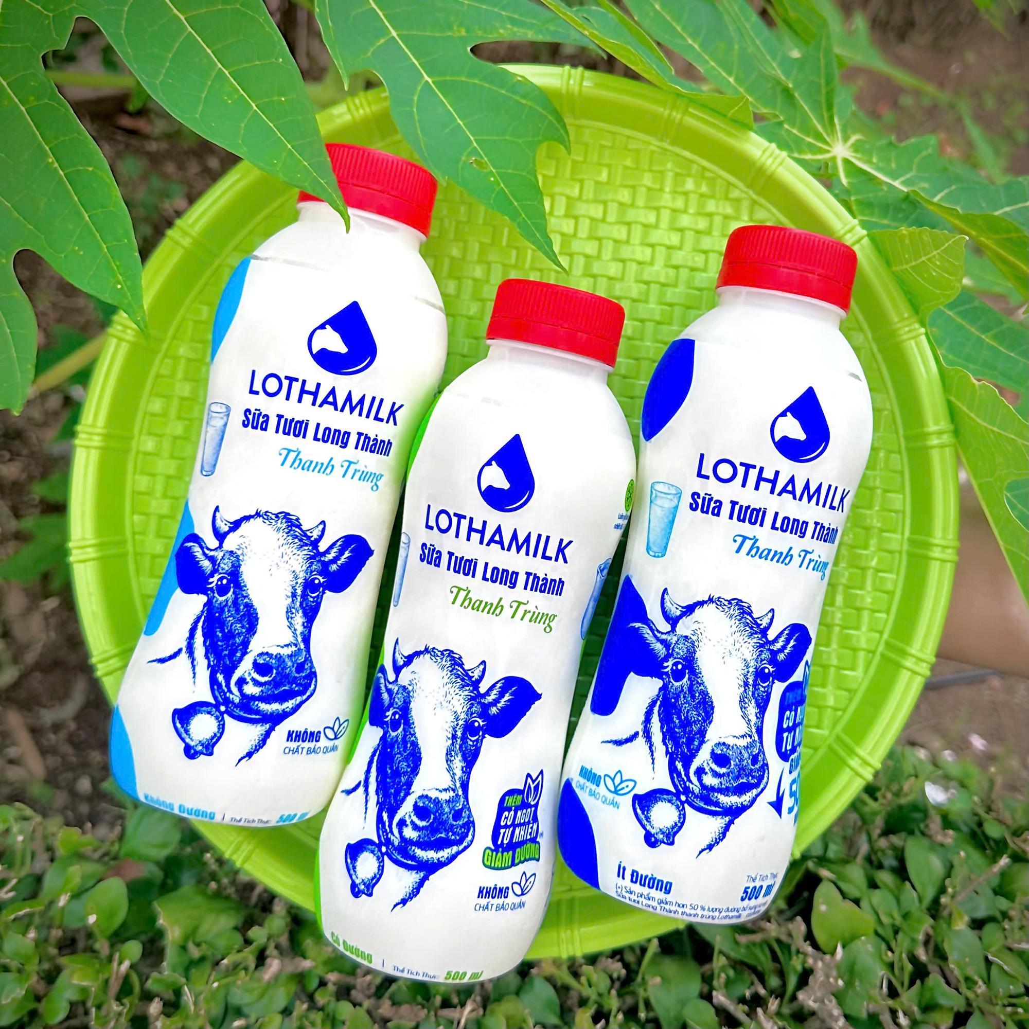SỮA TƯƠI THANH TRÙNG LONG THÀNH LOTHAMILK 500ml-duoc-ban-tai-Hồng Nhi Gỏi Cuốn & Bò Bía - Bình Tân
